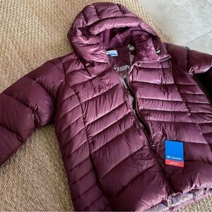 Columbia Plum Quilted Hooded Jacket